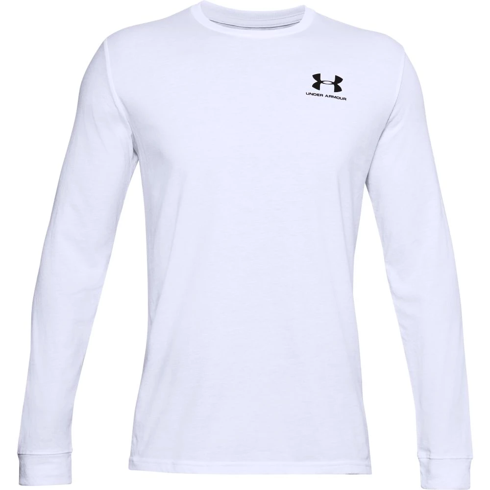 Pánske tričko Under Armour  SPORTSTYLE LEFT CHEST LS white