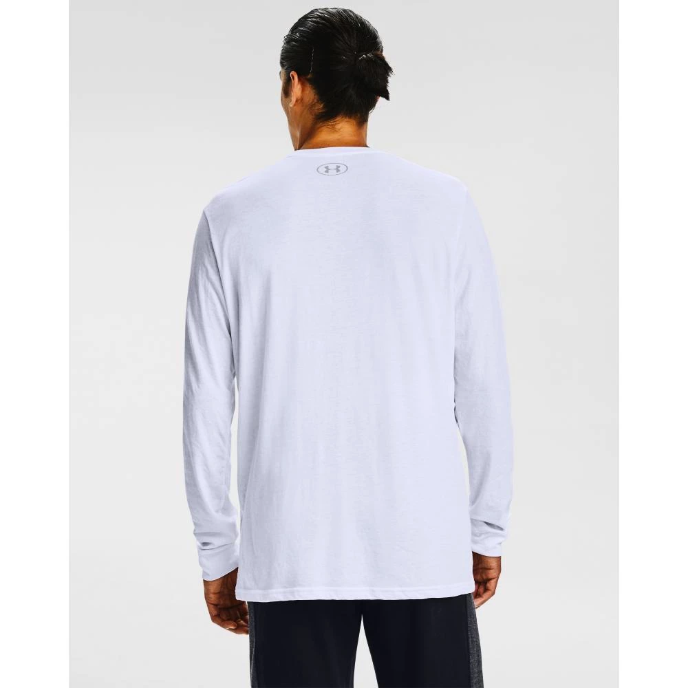 Pánske tričko Under Armour  SPORTSTYLE LEFT CHEST LS white