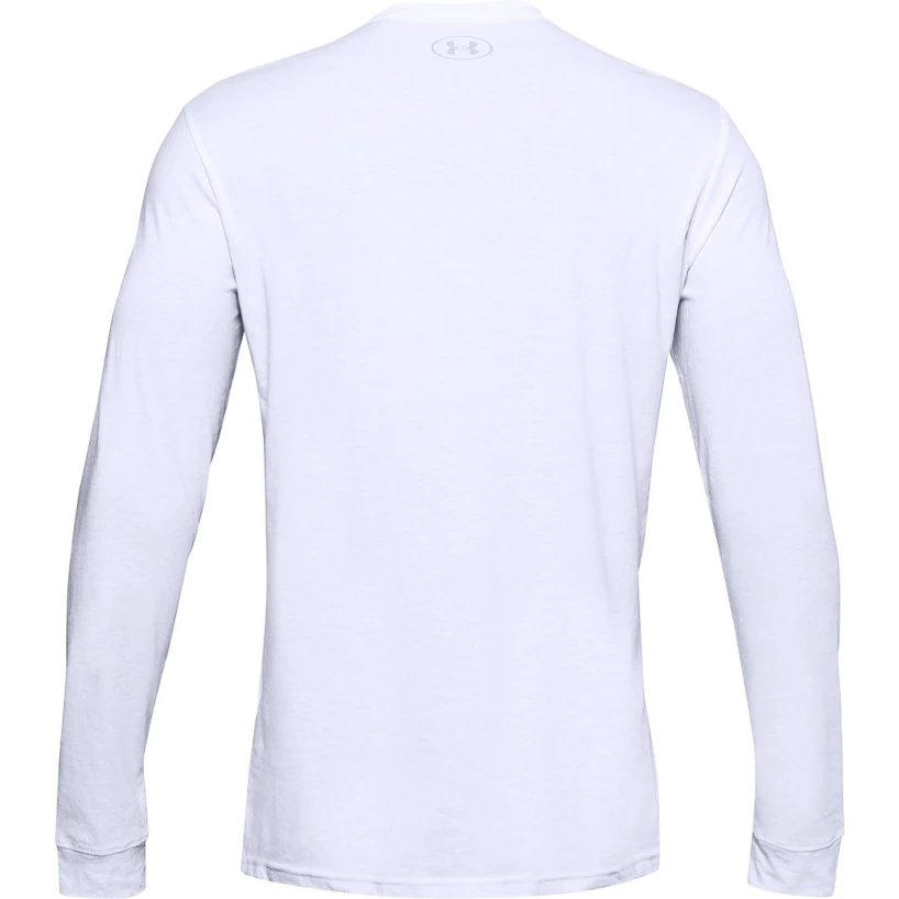 Pánske tričko Under Armour  SPORTSTYLE LEFT CHEST LS white