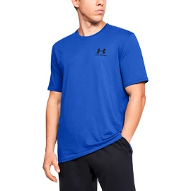 Pánske tričko Under Armour SPORTSTYLE LEFT CHEST SS-BLU