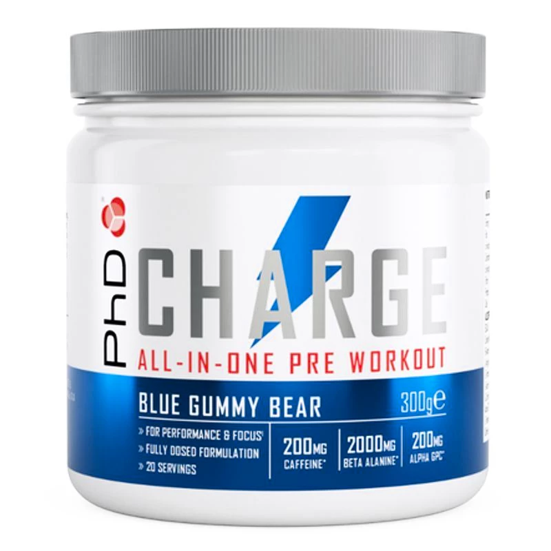 PhD Nutrition   Charge Pre-Workout 300 g gumové medvedíky