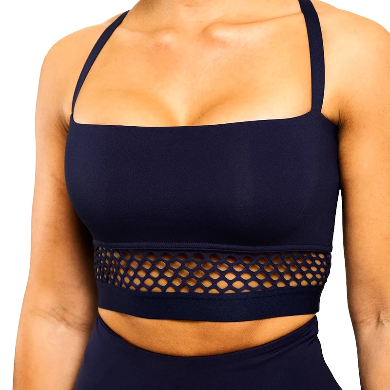 Plavky Better Bodies  Podprsenka Waverly Mesh tmavě modrá