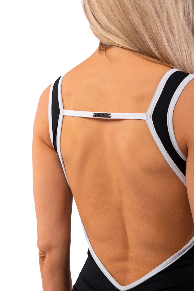 Plavky Nebbia  One-piece Swimsuit Black French Style 460 Black
