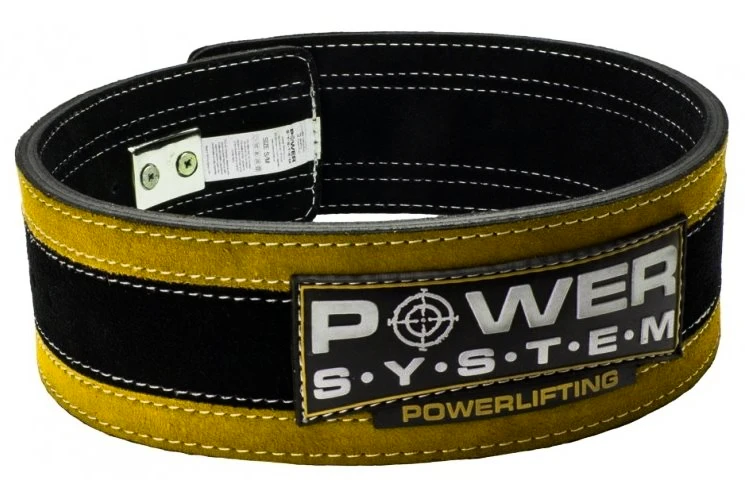 Poškodené - Fitness opasok Power System  Stronglift Yellow  L/XL
