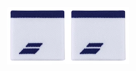 Potítka Babolat  Logo Wristband White/Sodalite Blue