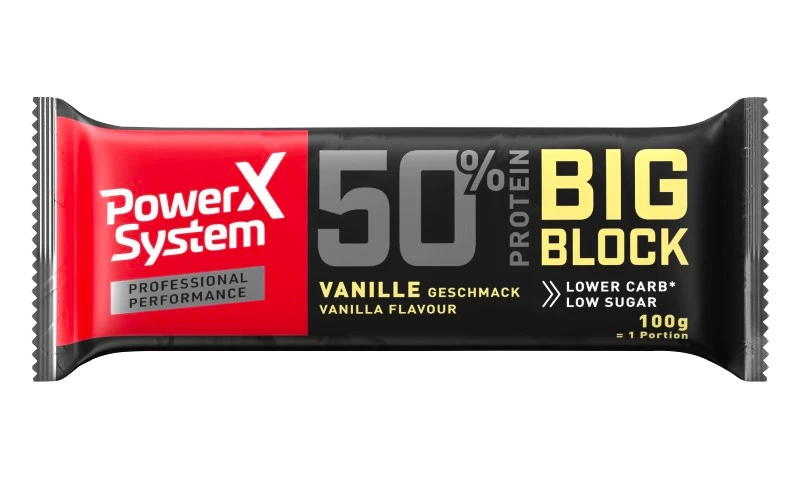 Power System Bar  Big Block 50% Vanilla Bar 100 g