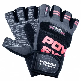Power System fitness rukavice Power Grip černočervené
