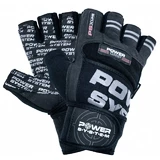  Power System fitness rukavice Power Grip černošedé