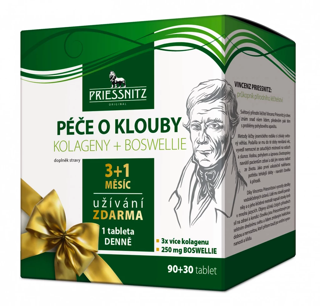 Priessnitz  Péče o klouby Kolagen + Boswellie 120 tablet