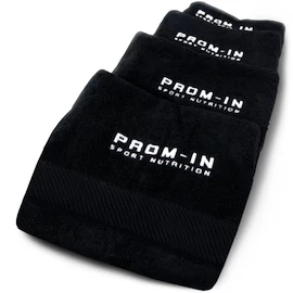 Prom-IN froté ručník černý s bílou výšivkou