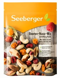 Seeberger Zmes sušeného, čiastočne sladeného bobuľového ovocia (50%) a orechov (50%) 150 g