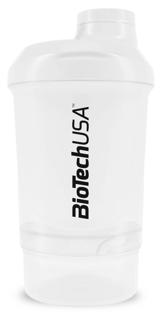 Šejker BioTech USA  Wave+ Nano 300&nbsp;ml + 150&nbsp;ml White