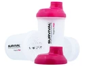 Šejker Survival  Šejkr transparentní se zásobníkem růžový 300 ml