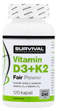 Survival Vitamín D3 + K2 120 kapsúl