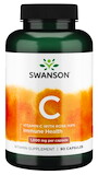 Swanson Vitamín C s extraktom z ruže šípovej 1000 mg 90 kapsúl
