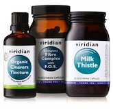 Viridian 10 - Days Detox (Organic Cleavers 50 ml, Fibre Complex F.O.S. 90 kapsúl, Milk Thistle 30 kapsúl)