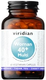 Viridian 40+ Woman Multivitamin (Natural multivitamín pre ženy) 60 kapsúl