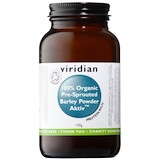 Viridian BIO 100% Organic Activated Barley Powder Aktiv (Prednaklíčený jačmeň) 100 g