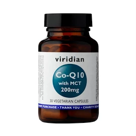 Viridian Co-enzym Q10 with MCT 200 mg (Koenzym Q10) 30 kapslí