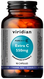 Viridian Extra C (Vitamín C) 550 mg 90 kapsúl