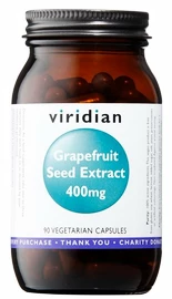 Viridian Grapefruit Seed Extract 400 mg (Extrakt zo semienok Grapefruitu) 90 kapsúl