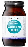 Viridian High Potency Calcium & D3 (Vápnik s Vitamínom D3) 90 kapsúl
