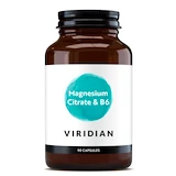 Viridian Magnesium Citrate with Vitamin B6 (Horčík s vitamínom B6) 90 kapsúl