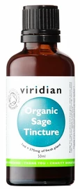Viridian Sage Tincture Organic (Šalvia lekárska Bio tinktúra) 50 ml