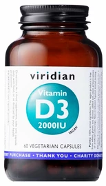 Viridian Vitamin D3 2000 IU 60 kapsúl
