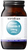 Viridian Vitamin E 330 mg 400 IU 90 kapsúl